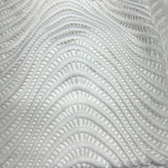 Bardot Revolve White Spiral Lace Dress A wavy lace overlay - Picture 14 of 14